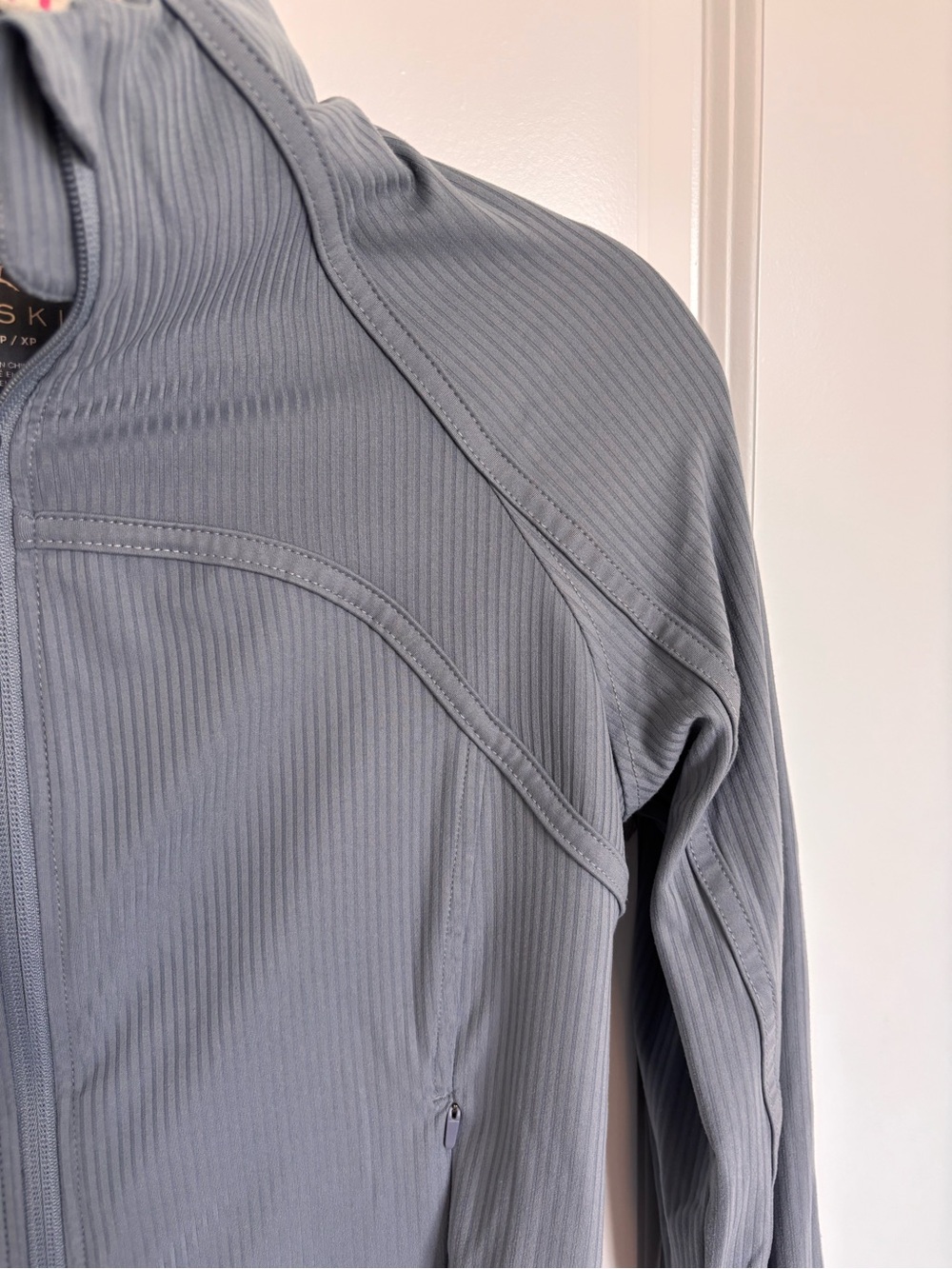 Danskin Light Gray Blue Zip-Up Athletic Jacket - Picture 2 of 5